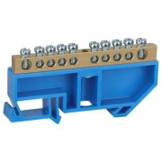 Шина N "ноль" на DIN-изол. ШНИ-6х9-10-Д NO-222-46 син. ЭРА Б0033427 Шина N "ноль" на DIN-изол. ШНИ-6х9-10-Д NO-222-46 син. ЭРА Б0033427