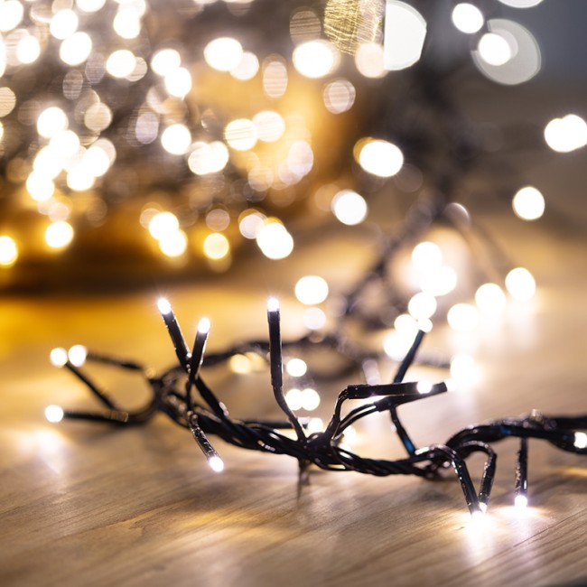 Гирлянда Кластер LED 3 м, темно-зеленый ПВХ IP20, 288 диодов, цвет теплый белый