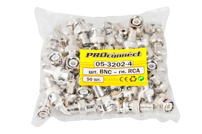 Переход штекер BNC - гнездо RCA PROCONNECT Переход штекер BNC - гнездо RCA PROCONNECT