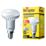 Лампа светодиодная LED зеркальная 5вт E14 R50 белая