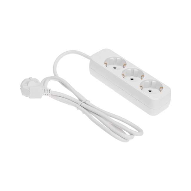 Удлинитель STANDARD 3 гнезда, 1,5м, 3х1,0мм², с/з, белый REXANT Удлинитель STANDARD 3 гнезда, 1,5м, 3х1,0мм², с/з, белый REXANT