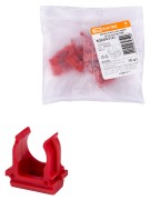 Крепеж-клипса для трубы ПНД 16 мм (10 шт.) красная TDM Крепеж-клипса для трубы ПНД 16 мм (10 шт.) красная TDM