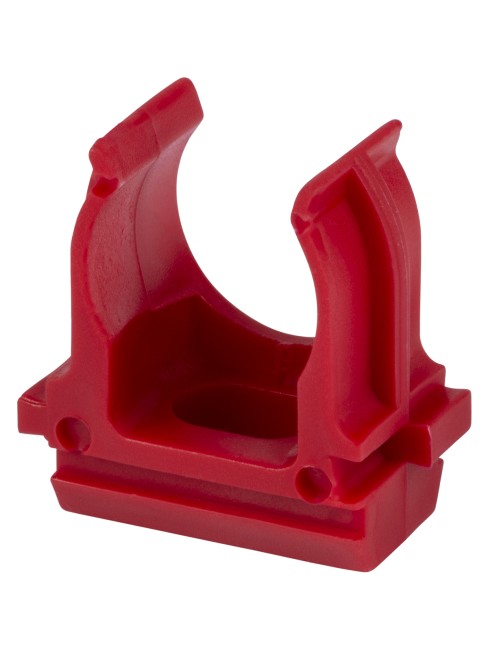 Крепеж-клипса для трубы ПНД 16 мм (10 шт.) красная TDM Крепеж-клипса для трубы ПНД 16 мм (10 шт.) красная TDM