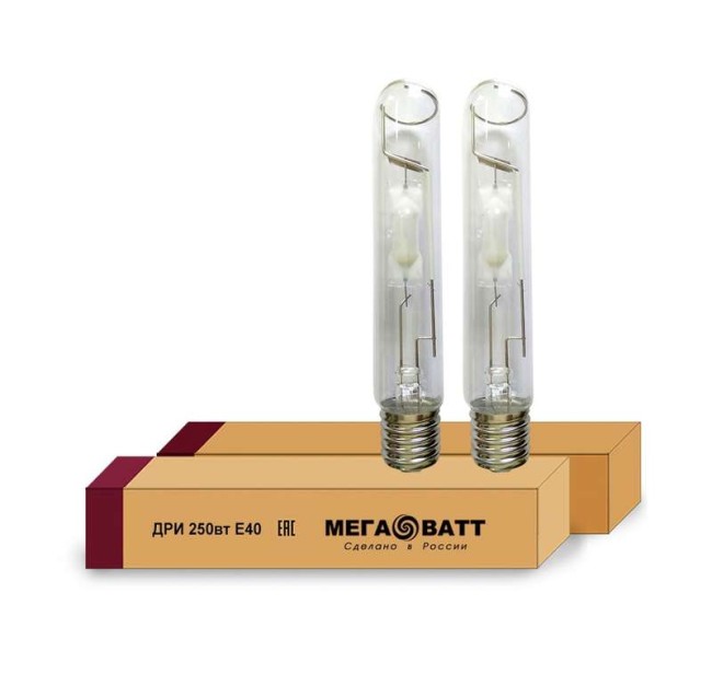 Лампа газоразрядная металлогалогенная ДРИ 250/4000К E40 (25) МЕГАВАТТ 02966 Лампа газоразрядная металлогалогенная ДРИ 250/4000К E40 (25) МЕГАВАТТ 02966