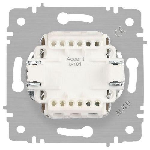 Выключатель 1-кл. СП Accent 6-101-05 10А IP20 250В AL/CU антрацит Intro Б0063458 Выключатель 1-кл. СП Accent 6-101-05 10А IP20 250В AL/CU антрацит Intro Б0063458