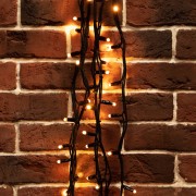 Гирлянда Твинкл Лайт 20 м, 240 LED ТЕПЛЫЙ БЕЛЫЙ, черный Каучук, IP67, динамика, 230В не соединяется NEON-NIGHT (нужен контроллер 217-204)