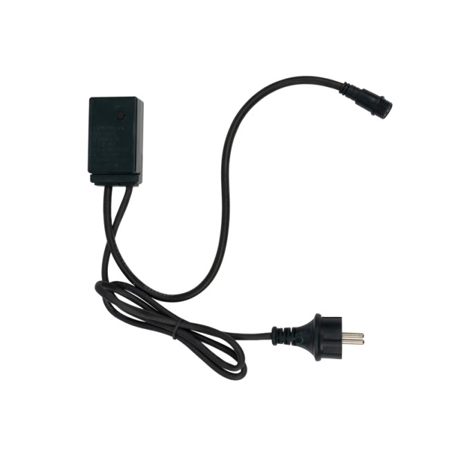 Гирлянда Твинкл Лайт 20 м, 240 LED ТЕПЛЫЙ БЕЛЫЙ, черный Каучук, IP67, динамика, 230В не соединяется NEON-NIGHT (нужен контроллер 217-204)