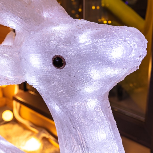 Акриловая светодиодная фигура Олень 50х25х75 см, IP65, понижающий трансформатор в комплекте NEON-NIGHT Акриловая светодиодная фигура Олень 50х25х75 см, IP65, понижающий трансформатор в комплекте NEON-NIGHT