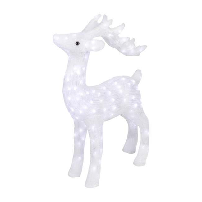 Акриловая светодиодная фигура Олень 50х25х75 см, IP65, понижающий трансформатор в комплекте NEON-NIGHT Акриловая светодиодная фигура Олень 50х25х75 см, IP65, понижающий трансформатор в комплекте NEON-NIGHT