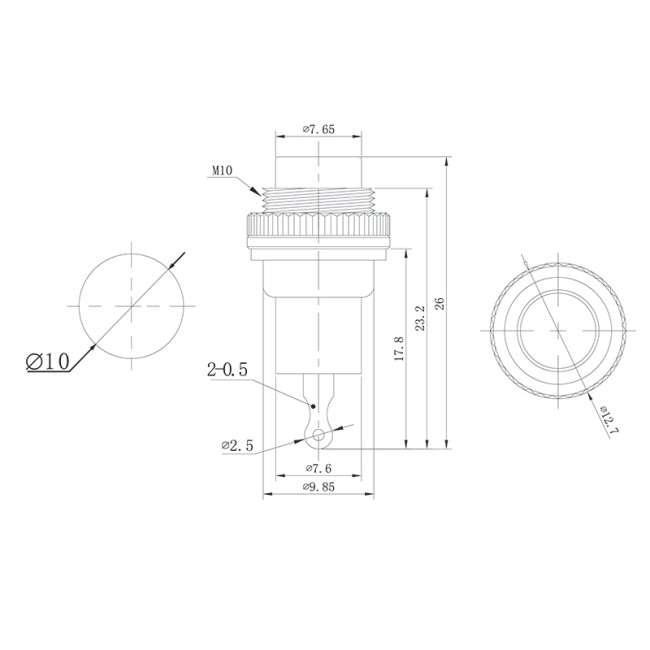 Выключатель-кнопка металл 220V 2А (2с) OFF-(ON) Ø10.2 красная Mini (RWD-213) REXANT Выключатель-кнопка металл 220V 2А (2с) OFF-(ON) Ø10.2 красная Mini (RWD-213) REXANT