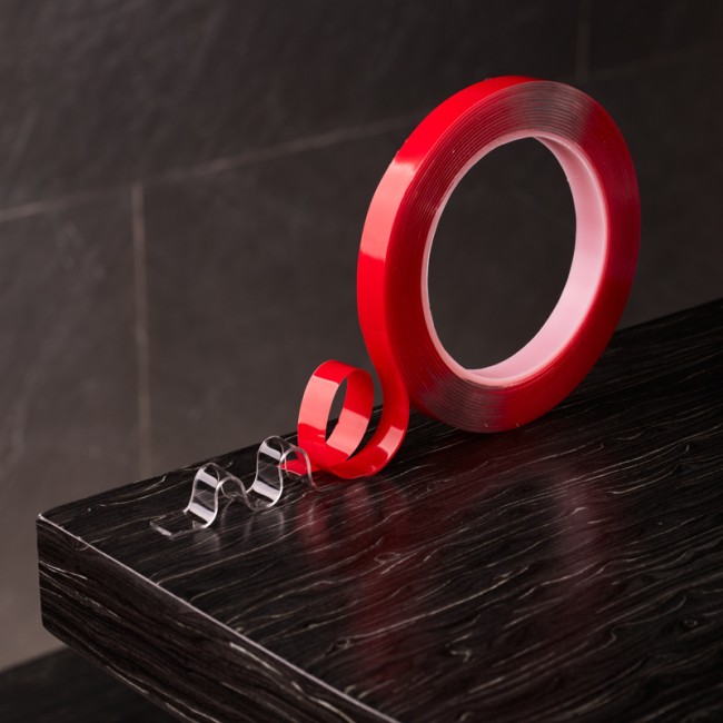 Двухсторонний скотч REXANT, прозрачный, на акриловой основе, 12 мм, ролик 5 м Двухсторонний скотч REXANT, прозрачный, на акриловой основе, 12 мм, ролик 5 м