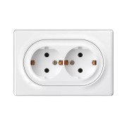 Розетка 2-м СП Florence 16А IP20 с заземл. винт. клеммы бел. 1E10401300 OneKeyElectro 2172767 Розетка 2-м СП Florence 16А IP20 с заземл. винт. клеммы бел. 1E10401300 OneKeyElectro 2172767