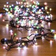 Гирлянда Кластер LED 3 м, темно-зеленый ПВХ IP20, 288 диодов, цвет мультиколор Гирлянда Кластер LED 3 м, темно-зеленый ПВХ IP20, 288 диодов, цвет мультиколор