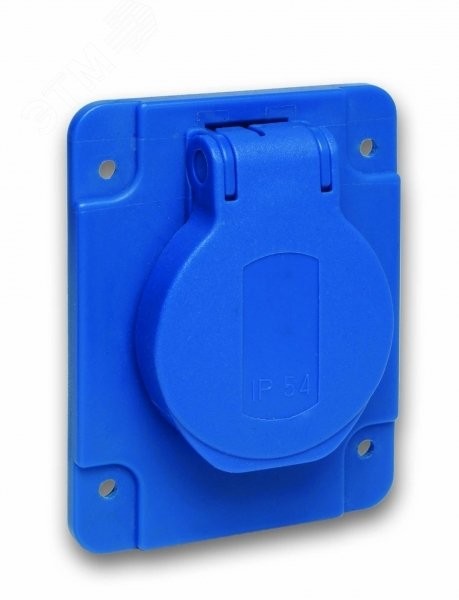 Розетка 10/16A 65х85мм IP54 винтовые зажимы сбоку