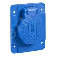 Розетка 10/16A 65х85мм IP54 винтовые зажимы сбоку