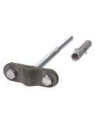 Держатель фасадный для прута Ø6-10 мм длина 250 мм, дюбель, стальной зажим, термодиффузия TDM Держатель фасадный для прута Ø6-10 мм длина 250 мм, дюбель, стальной зажим, термодиффузия TDM