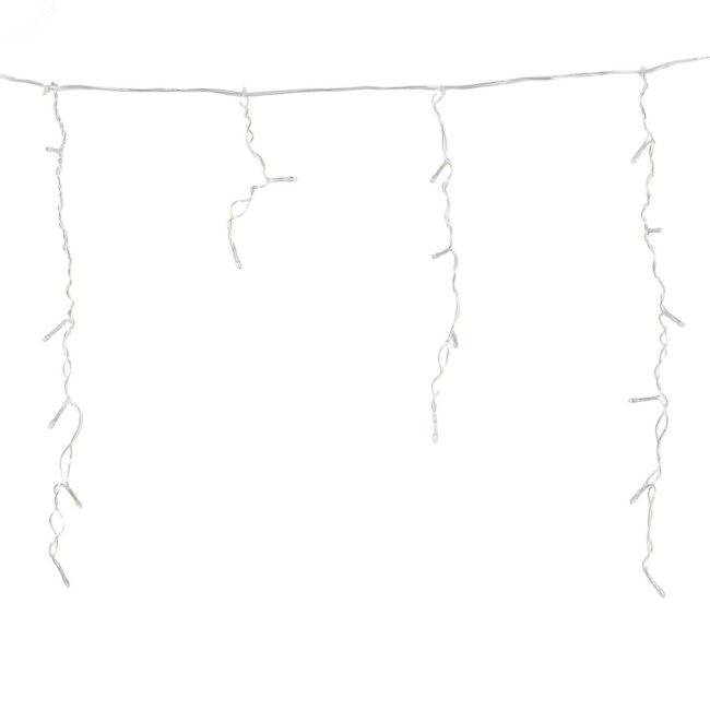 ULD-B1805-048/DTA BLUE IP20 Бахрома светодиодная, 1,8м. 48 светодиодов. Синий свет. Провод прозрачный. ТМ Uniel