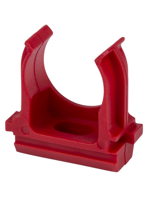 Крепеж-клипса для трубы ПНД 20 мм (10 шт.) красная TDM Крепеж-клипса для трубы ПНД 20 мм (10 шт.) красная TDM