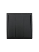 Выключатель 3-кл. СП ZIMA IP20 10А безвинт. зажим черн. бархат LEZARD 704-4288-109QC