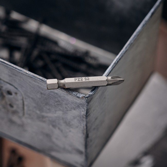 Бита PZ 2x50 мм для шуруповерта сталь S2 5 шт. (лента) Kranz Бита PZ 2x50 мм для шуруповерта сталь S2 5 шт. (лента) Kranz