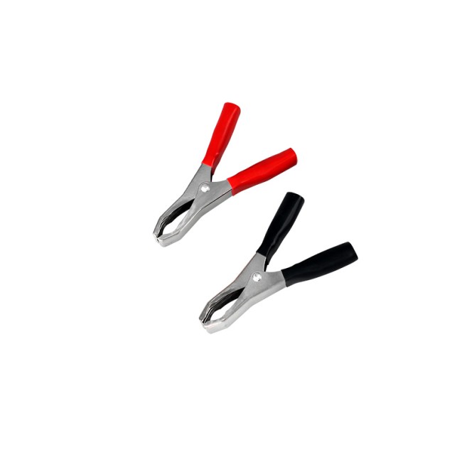 Зажим крокодил REXANT, длина 98 мм, ток 50A, 2 шт., пакет БОПП