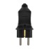 Вилка прямая влагозащищенная 2P+PE 230V, 16 А, IP44 каучук PROconnect