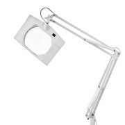 Лупа на струбцине квадратная 3D с подсветкой, 150х180мм, белая REXANT Лупа на струбцине квадратная 3D с подсветкой, 150х180мм, белая REXANT