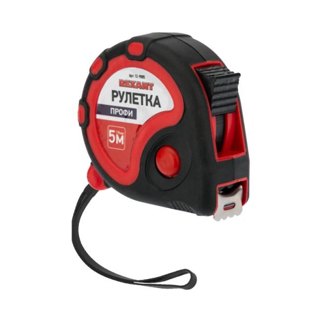 Рулетка измерительная Профи прорезиненный корпус, 5м х 19мм Рулетка измерительная Профи прорезиненный корпус, 5м х 19мм