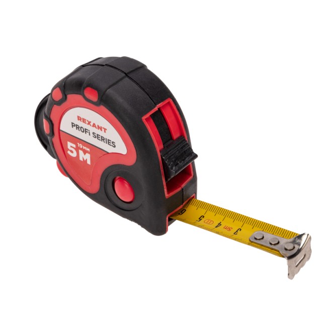 Рулетка измерительная Профи прорезиненный корпус, 5м х 19мм Рулетка измерительная Профи прорезиненный корпус, 5м х 19мм