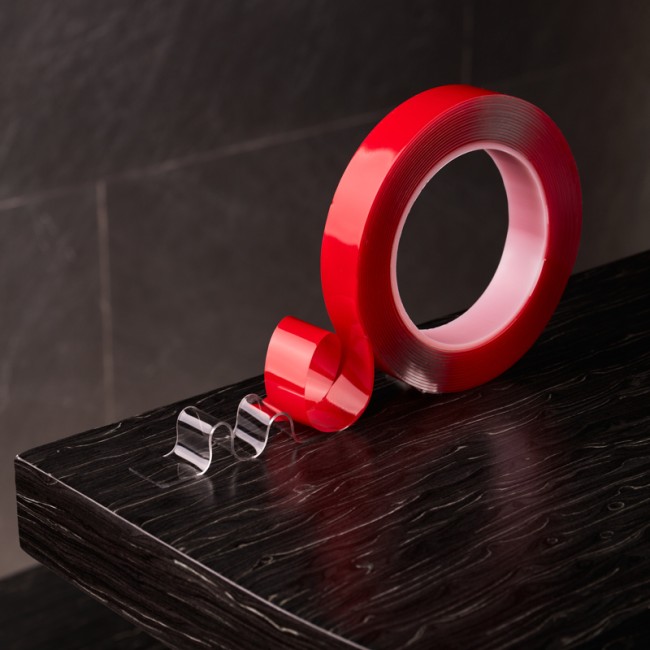 Двухсторонний скотч REXANT, прозрачный, на акриловой основе, 20 мм, ролик 5 м Двухсторонний скотч REXANT, прозрачный, на акриловой основе, 20 мм, ролик 5 м