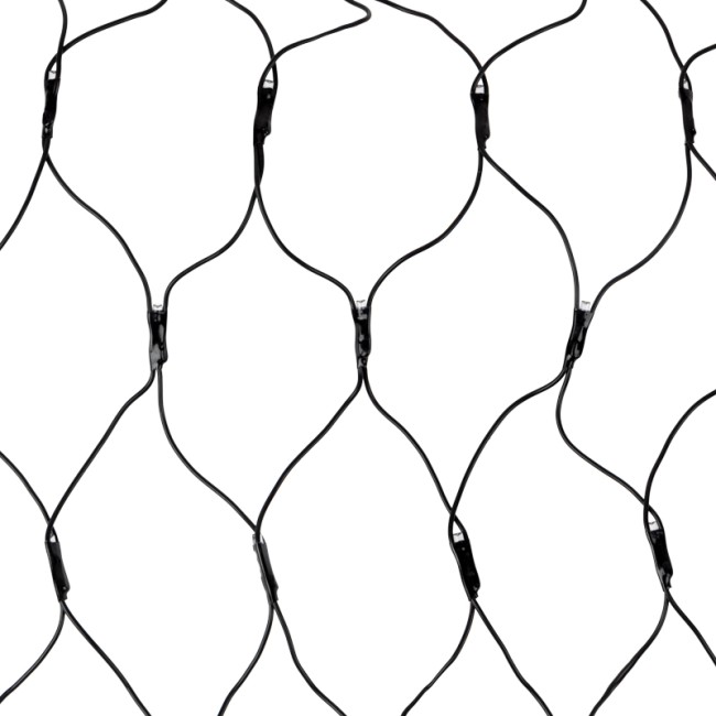 Гирлянда Сеть 1х1,5м, черный ПВХ, 160 LED Белый (шнур питания в комплекте)