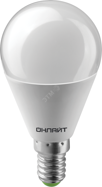 Лампа светодиодная LED 10вт Е14 белый матовый шар