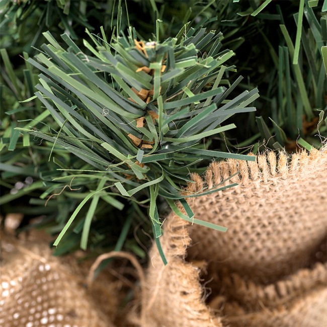 Елочка 30см в плетеном мешочке, ПВХ Елочка 30см в плетеном мешочке, ПВХ