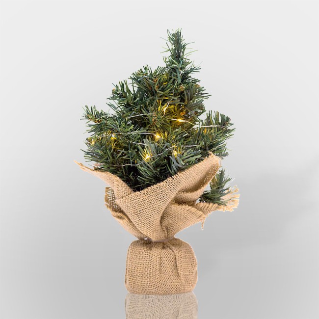 Елочка 30см в плетеном мешочке, ПВХ Елочка 30см в плетеном мешочке, ПВХ
