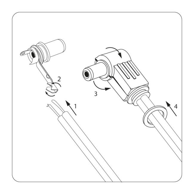 Разъем питания DC штекер 2,5х5,5мм угловой REXANT Разъем питания DC штекер 2,5х5,5мм угловой REXANT