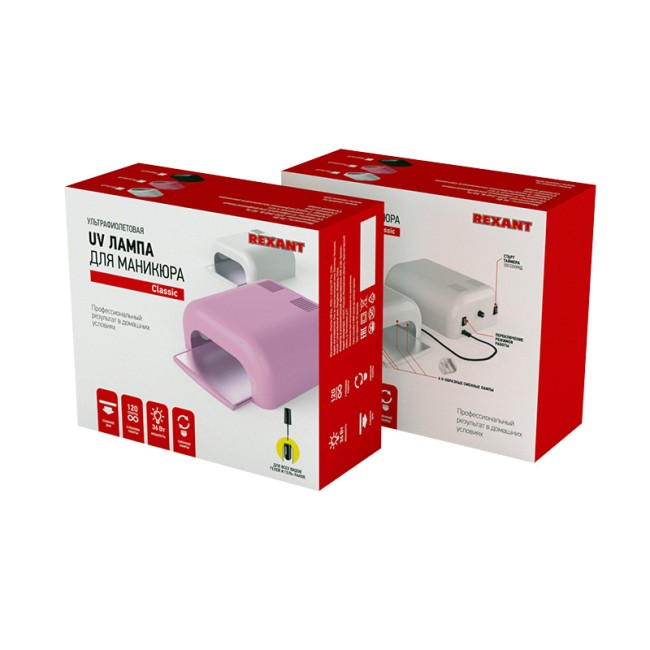 Лампа для сушки ногтей Classic (UV,36Вт)  REXANT