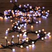 Гирлянда Мишура LED 3 м, темно-зеленый ПВХ, 288 диодов, цвет белый + теплый белый Гирлянда Мишура LED 3 м, темно-зеленый ПВХ, 288 диодов, цвет белый + теплый белый