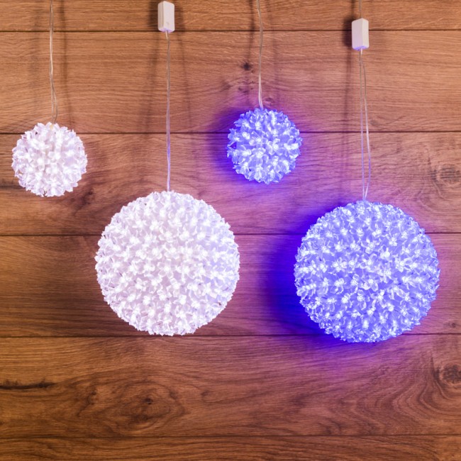 Шар светодиодный 230V, диаметр 20 см, 200 светодиодов, цвет белый Шар светодиодный 230V, диаметр 20 см, 200 светодиодов, цвет белый