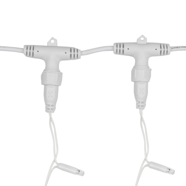 Гирлянда Светодиодный Дождь 2х3м, 600 LED БЕЛЫЙ, белый ПВХ, IP65, эффект мерцания, 230В соединяется NEON-NIGHT (нужен шнур питания 303-500-1)