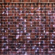 Гирлянда Светодиодный Дождь 2х6м, постоянное свечение, черный провод КАУЧУК, 230 В, диоды БЕЛЫЕ (шнур питания в комплекте)