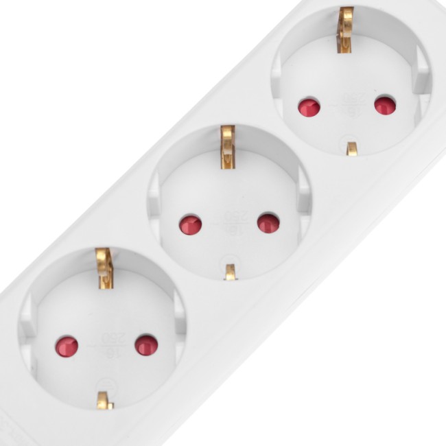 Удлинитель STANDARD 3 гнезда, 5м, 3х1,0мм², с/з, белый REXANT Удлинитель STANDARD 3 гнезда, 5м, 3х1,0мм², с/з, белый REXANT