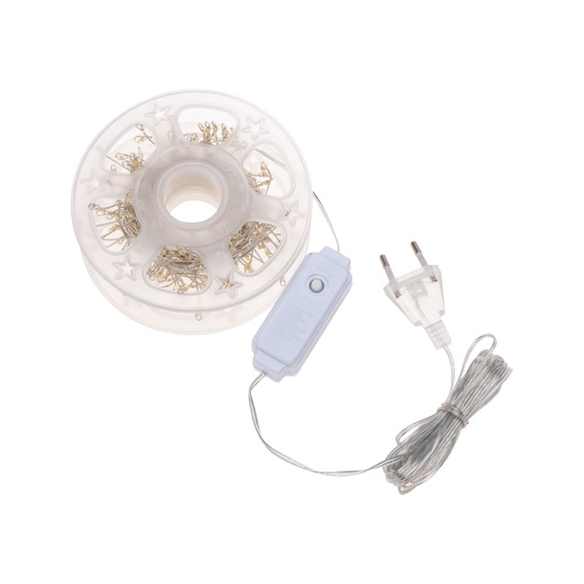 Гирлянда роса Фейерверк с контроллером 10м, 250LED, цвет свечения теплый белый, на катушке NEON-NIGHT Гирлянда роса Фейерверк с контроллером 10м, 250LED, цвет свечения теплый белый, на катушке NEON-NIGHT