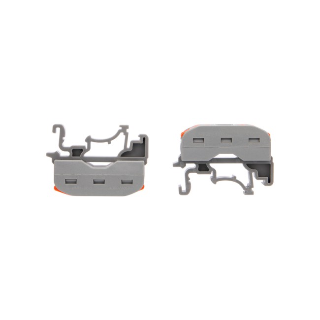 Клемма СМК 222-422D проходная 2-полюсная, с креплением на DIN-рейку (0,08-4 мм²) серая (50 шт./уп.) REXANT Клемма СМК 222-422D проходная 2-полюсная, с креплением на DIN-рейку (0,08-4 мм²) серая (50 шт./уп.) REXANT