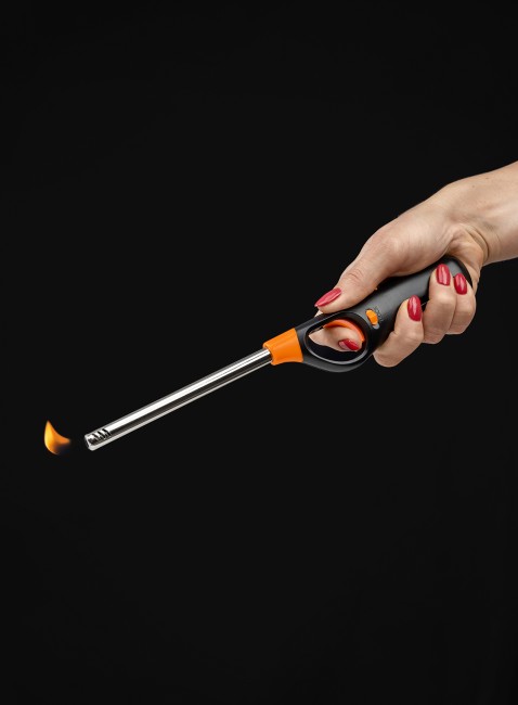 Зажигалка газовая с пьезоэлементом ЗГ-01, регул. уров. плам., многоразовая заправка, TDM