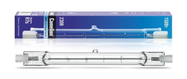 Лампа галогенная J118 150Вт линейная R7s 3000К 240В лин. 118мм Camelion 2934 Лампа галогенная J118 150Вт линейная R7s 3000К 240В лин. 118мм Camelion 2934