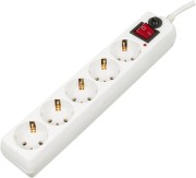 Удлинитель с сетевым фильтром 5х5м с заземл. 10А IP20 500SH-5-W 2.2кВт CCA бел. BURO 992295 Удлинитель с сетевым фильтром 5х5м с заземл. 10А IP20 500SH-5-W 2.2кВт CCA бел. BURO 992295