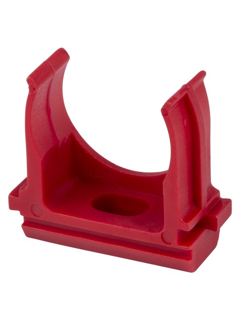 Крепеж-клипса для трубы ПНД 25 мм (10 шт.) красная TDM Крепеж-клипса для трубы ПНД 25 мм (10 шт.) красная TDM
