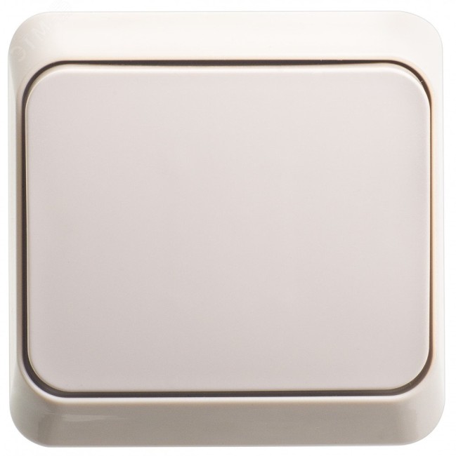 ЭТЮД Выключатель одноклавишный наружный бежевый сх.1 ЭТЮД Выключатель одноклавишный наружный бежевый сх.1