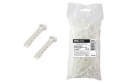 Дюбель-хомут для плоского кабеля 6-14мм белый (100шт) TDM Дюбель-хомут для плоского кабеля 6-14мм белый (100шт) TDM