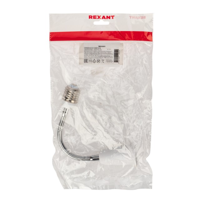 Переходник Е27-Е27 гибкий 150 мм REXANT Переходник Е27-Е27 гибкий 150 мм REXANT